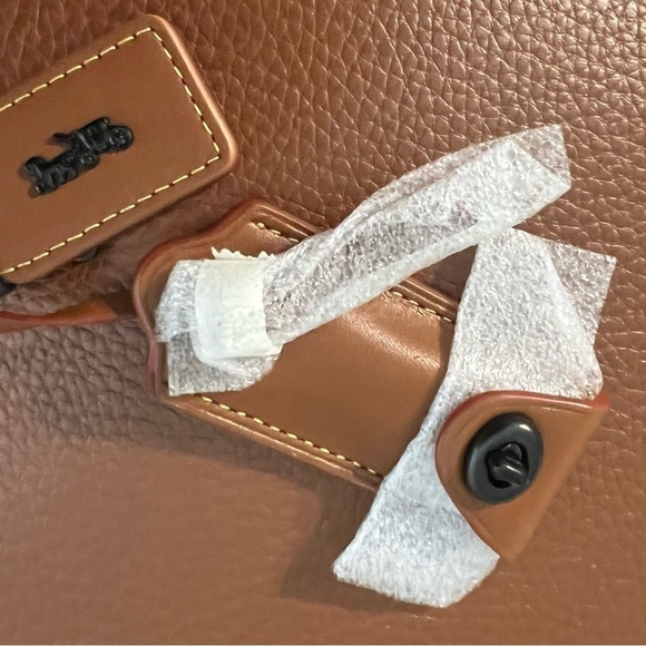 Coach LARGEST Rogue 36 Glovetanned Leather Top Handle Saddle Brown 54556 Bag - Picture 13 of 16